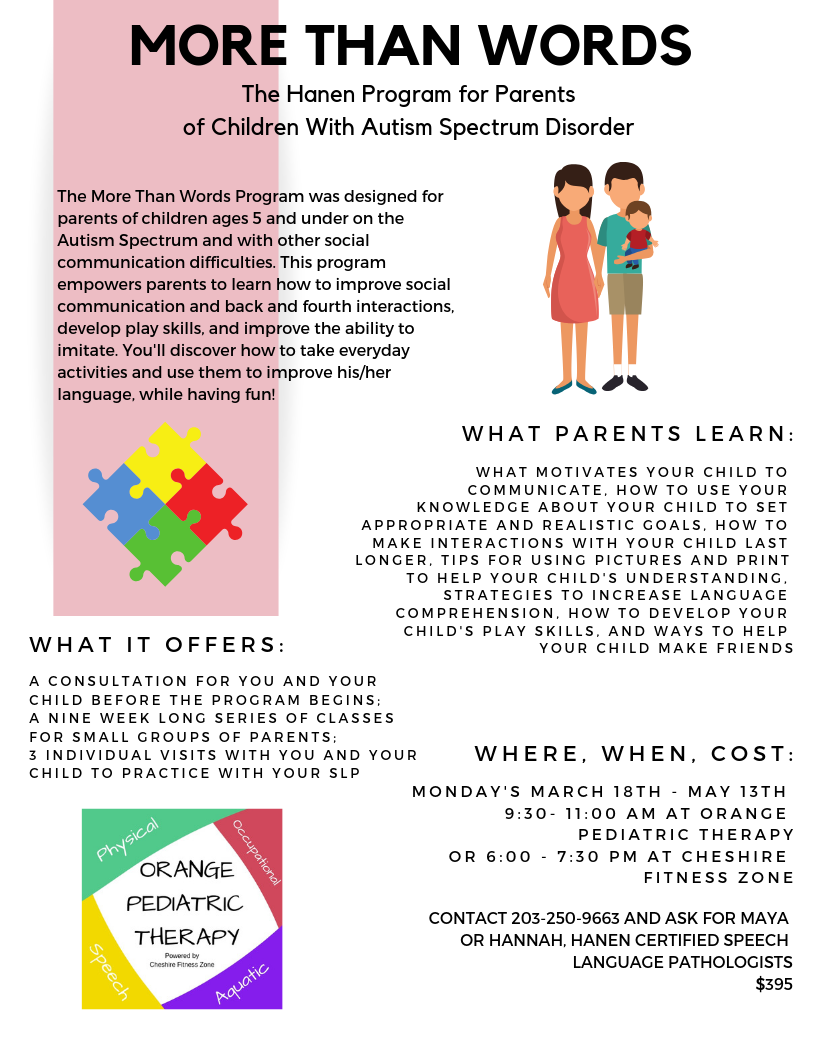 More Than Words: Program for Parents of Children With Autism Spectrum ...