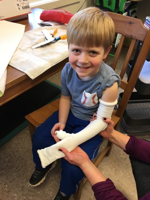 child getting casted